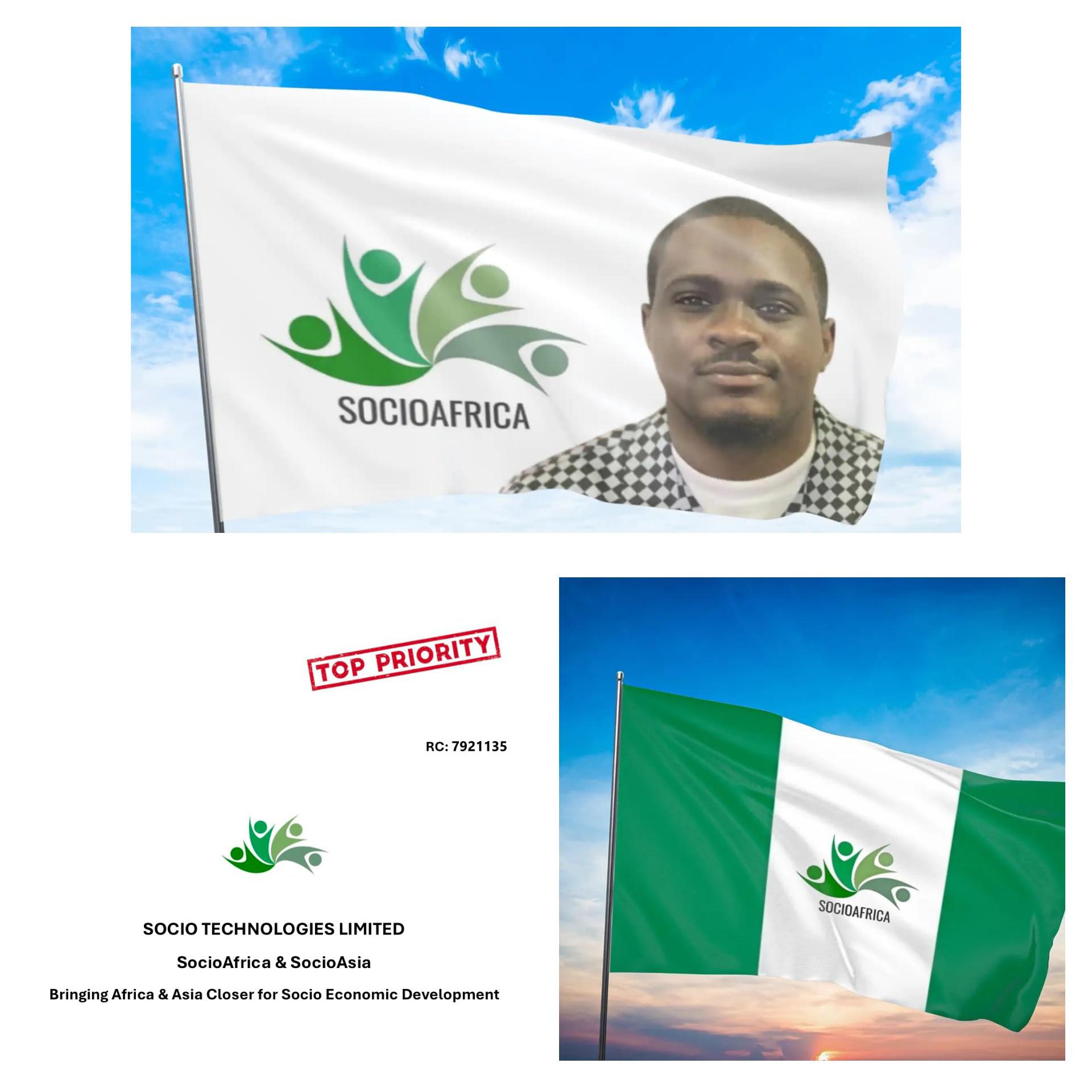 Socio Technologies Limited – SocioAfrica🌍 x SocioAsia 🌎📝 shares August 2026 track record with promoting the Nigerian flag 🇳🇬 on digital devices, wallpapers & profile pictures 📱🌎🌍
